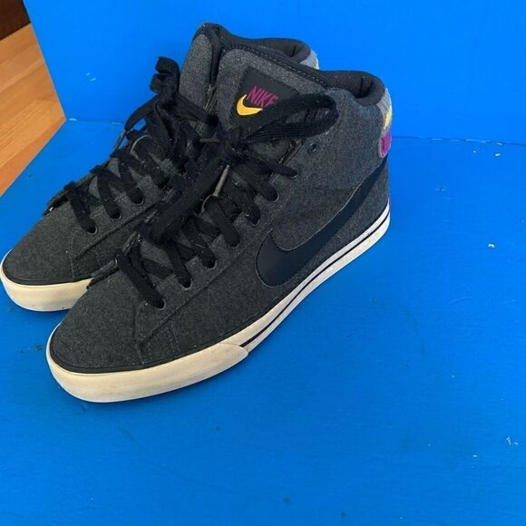 Nike Sweet Classic High Black/Grey/Purple/Yellow (416173-017) Womens Size 10 - Picture 4 of 9